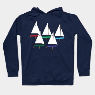 Blue Jay Sailboats Racing Hoodie